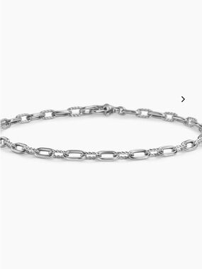 David Yurman Silver Cable Link Bracelet